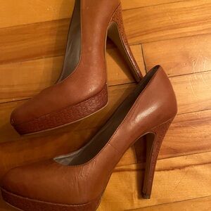Michael Kors Tan Wedge Heels